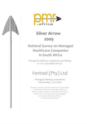 PMR Silver Arrow Award 2009